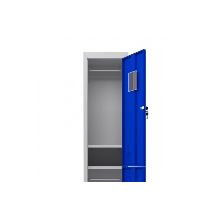 TAQUILLA METÁLICA 2 PUERTAS 1800X300X500MM AZUL CROMAD