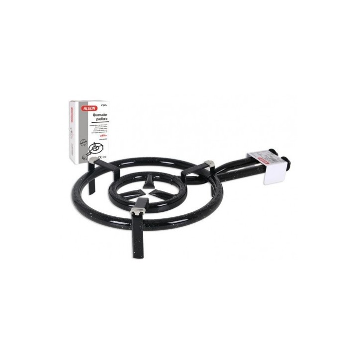 QUEMADOR DE ACERO 40CM PARA PAELLERO GAS ALGON