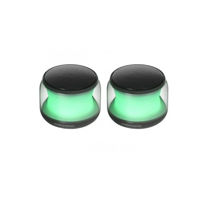 ALTAVOCES 2.0 BLUETOOTH MARS GAMING MS-AURA NEGROS 15W