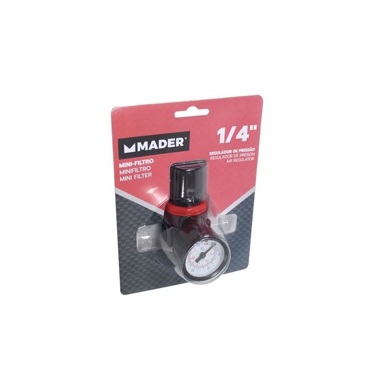 MINI FILTRO REGULADOR DE PRESIÓN, 1/4", RP182 MADER