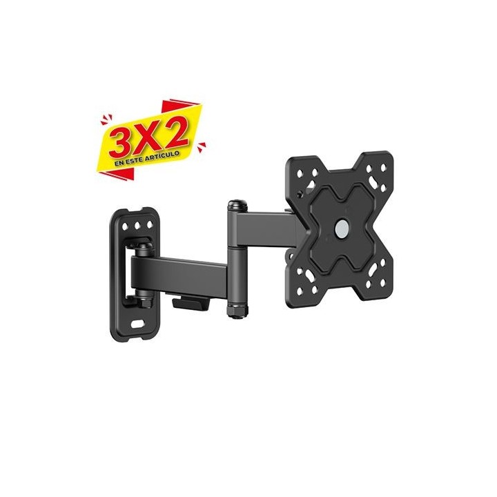 SOPORTE CON BRAZO TV 13"-32" DOBLE EXTENSION CROMAD (3 X 2)
