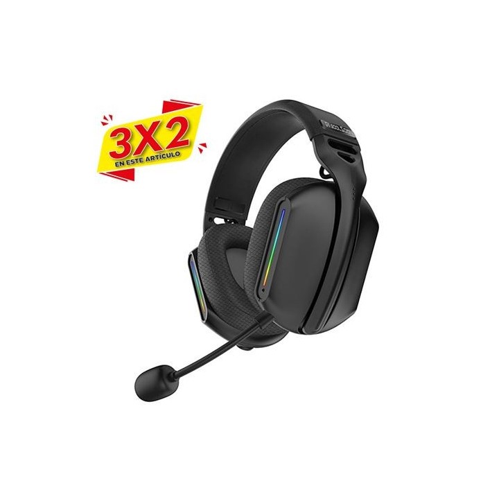 AURICULAR GAMING G11 BLUETOOTH RGB NEGRO COOLSOUND (3 X 2)