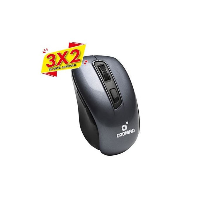 RATON X70 INALAMBRICO GRIS CROMAD (3 X 2)