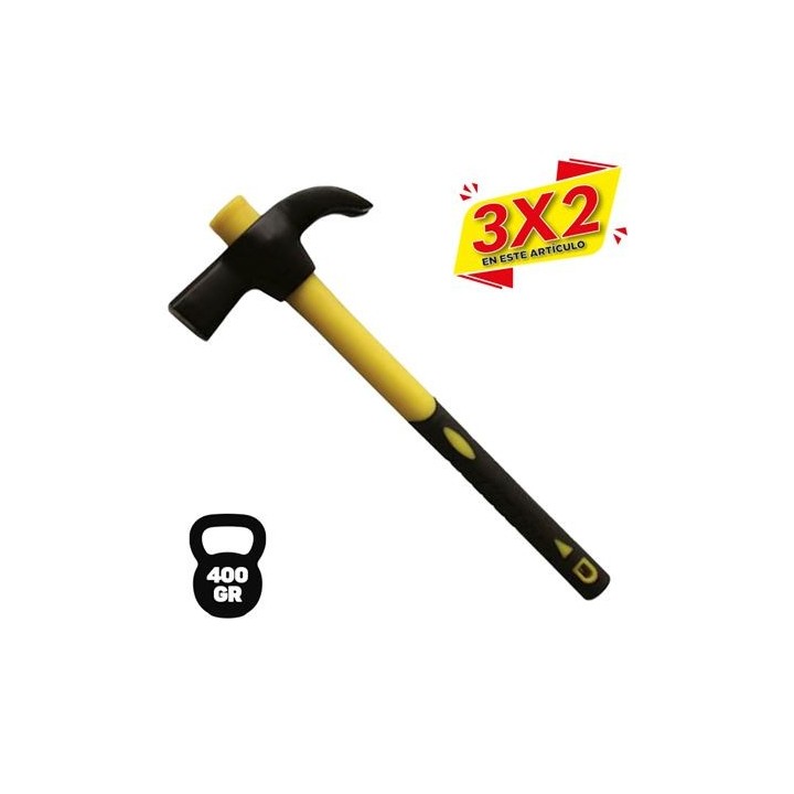 MARTILLO ENCOFRADOR 400GR MANGO FIBRA BLIM (3 X 2)