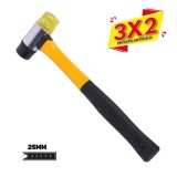 MARTILLO NYLON-POLIURETANO MANGO FIBRA 25MM BLIM (3 X 2)