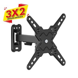 SOPORTE CON BRAZO TV 13"-43" UNA EXTENSION CROMAD (3 X 2)