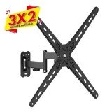 SOPORTE CON BRAZO TV 13"-55" DOBLE EXTENSION CROMAD (3 X 2)