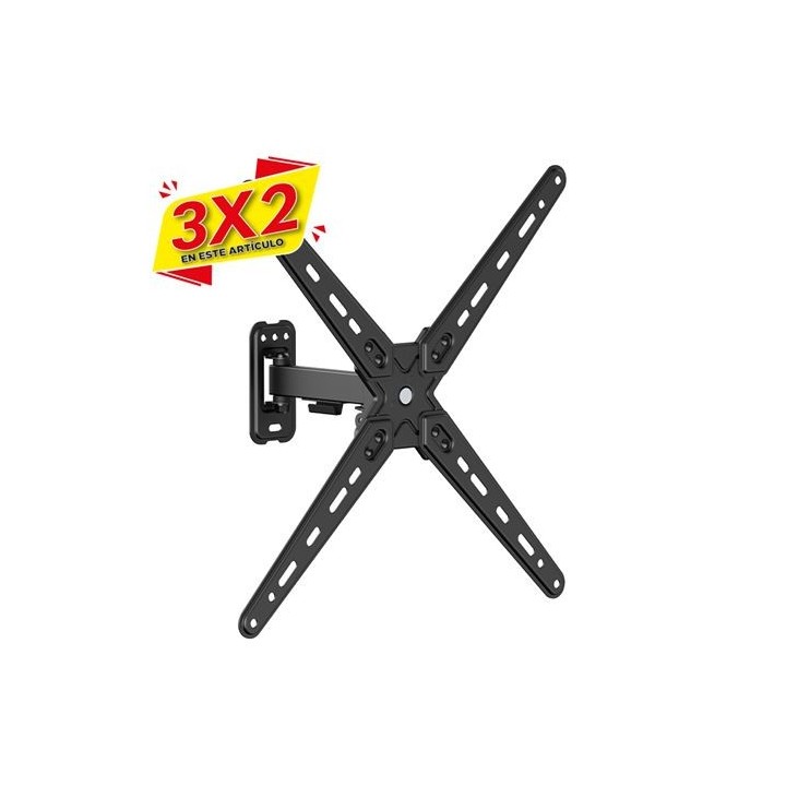 SOPORTE CON BRAZO TV 13"-55" UNA EXTENSION CROMAD (3 X 2)