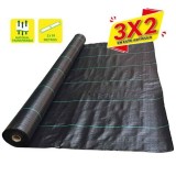 MALLA ANTIHIERBAS NEGRA 100GR 2X10M SUNGARDEN (3 X 2)