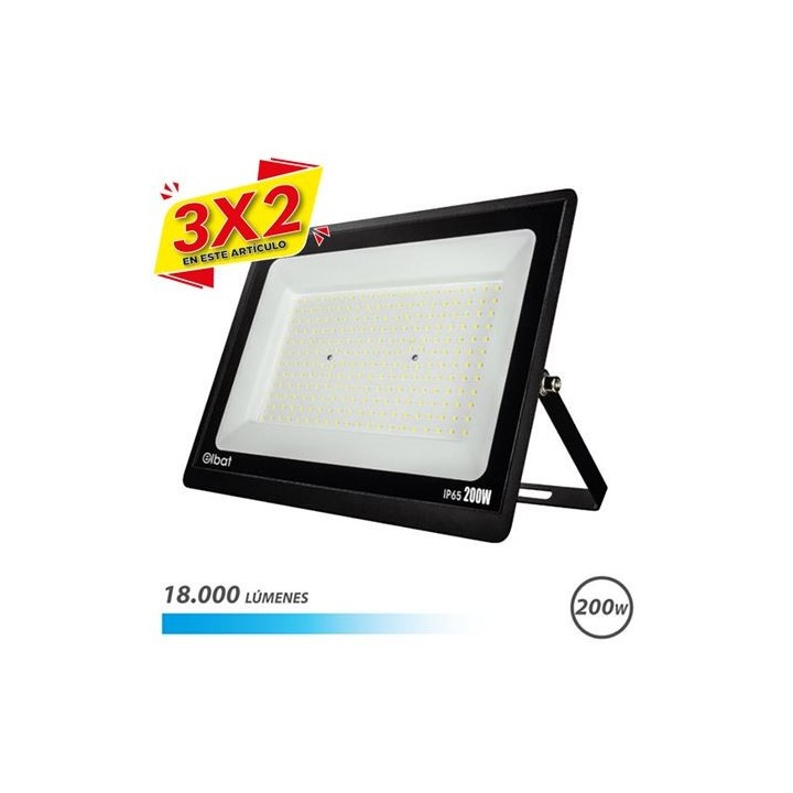 FOCO LED SERIE SUPER SLIM 200W | 18000LM | 6500K ELBAT (3 X 2)
