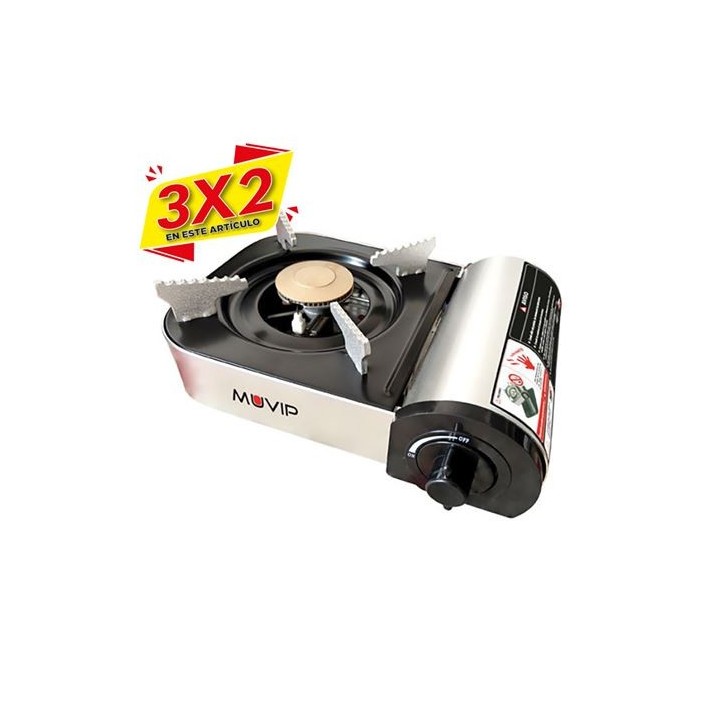 COCINA DE GAS PORTATIL BOMBONA SERIE SMALL MUVIP (3 X 2)