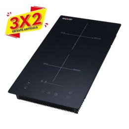 COCINA DE INDUCCIÓN 2 FUEGOS 3300W ENCASTRE + SOBREMESA MUVIP (3 X 2)