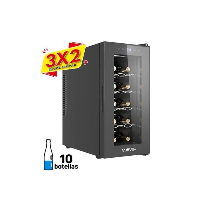 VINOTECA 10 BOTELLAS 65W 56CM MUVIP (3 X 2)