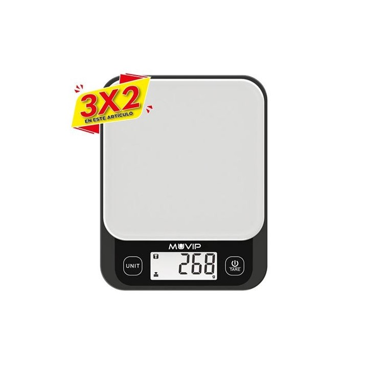 BASCULA DE COCINA DIGITAL SUPER SLIM MUVIP (3 X 2)