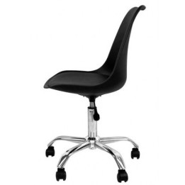 SILLA DE ESCRITORIO CON RUEDAS 97X47X58CM NEGRA