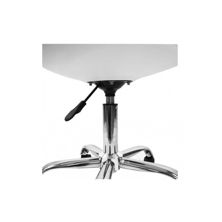 SILLA DE ESCRITORIO CON RUEDAS 97X47X58CM BLANCA