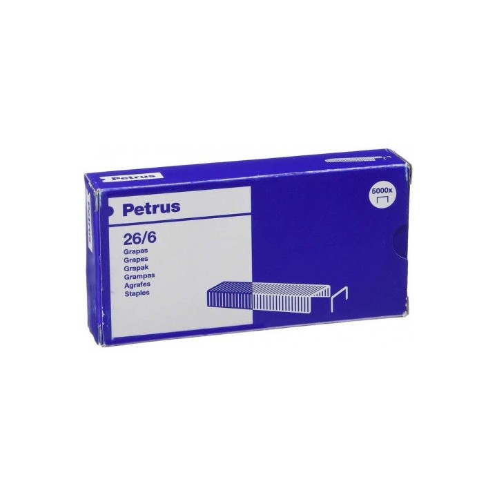 GRAPAS 26/6 CAJA 5000 UNIDADES COBRE PETRUS