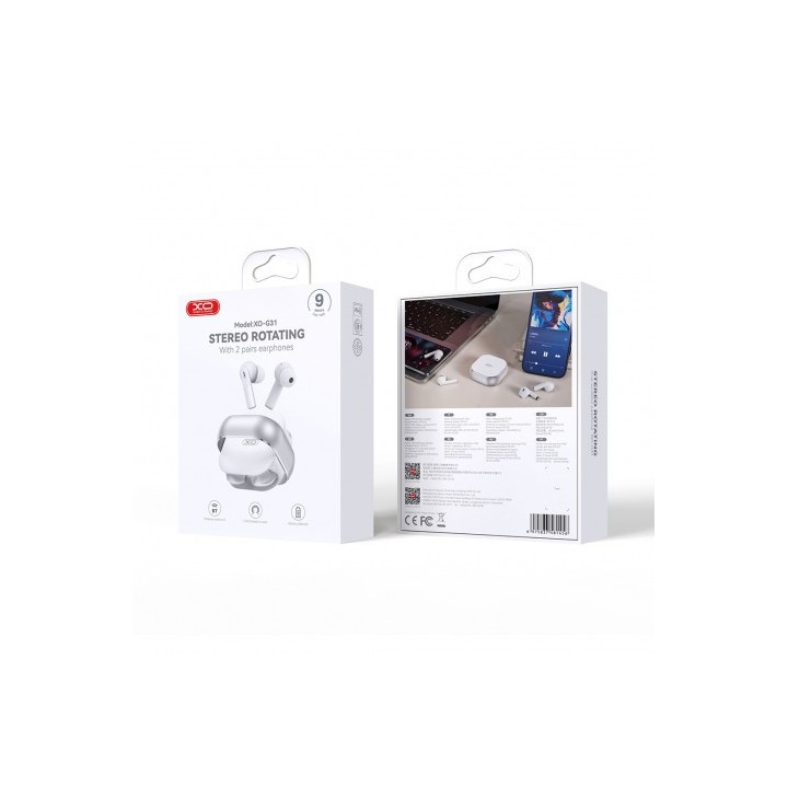 AURICULARES TWS BLUETOOTH G31 CON 4 AURICULARES XO