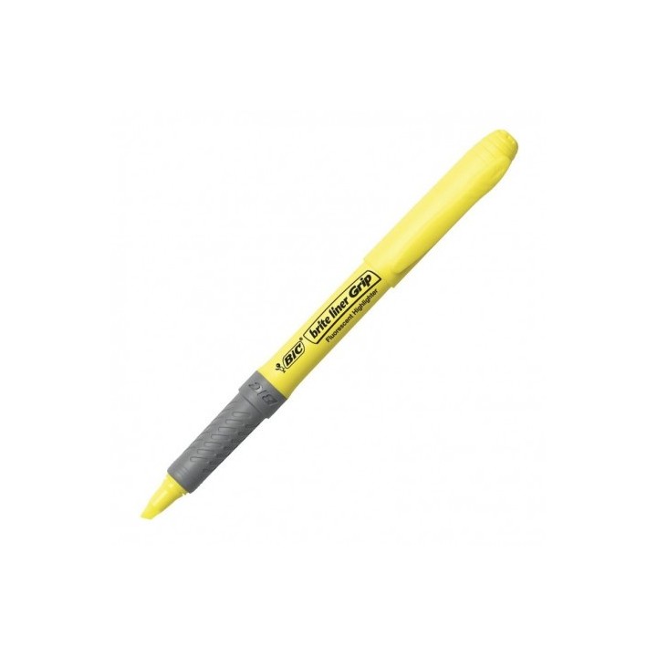 MARCADOR FLUORESCENTE AMARILLO BIC MANEJO COMODO