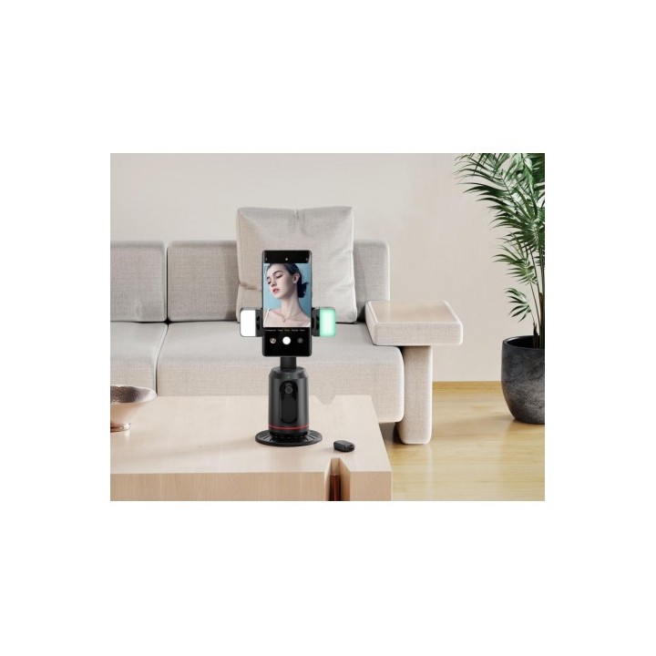 SOPORTE SMARTPHONE LUCES SEGUIMIENTO FACIAL 360 BLUETOOTH XO