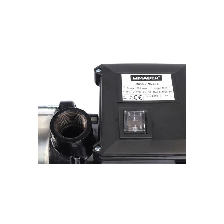 BOMBA ELÉCTRICA MULTICELULAR 1100W 90 L/MIN MADER