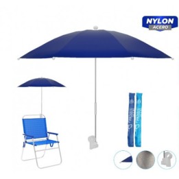 SOMBRILLA PARA SILLA O TUMBONA 80CM AZUL/TURQUESA