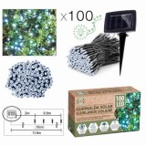 SET 100 GIRNALDAS LED BLANCA 11.9 METROS SOLAR
