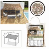 TOLDO RECTANGULAR EFECTO CAMUFLAJE CON BOLAS 2X3 METROS