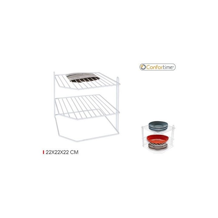 ESTANTE ORGANIZADOR ESQUINERO COCINA BLANCO