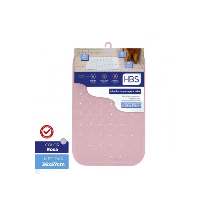 ALFOMBRA GOMA NATURAL - 450G ROSA HBS