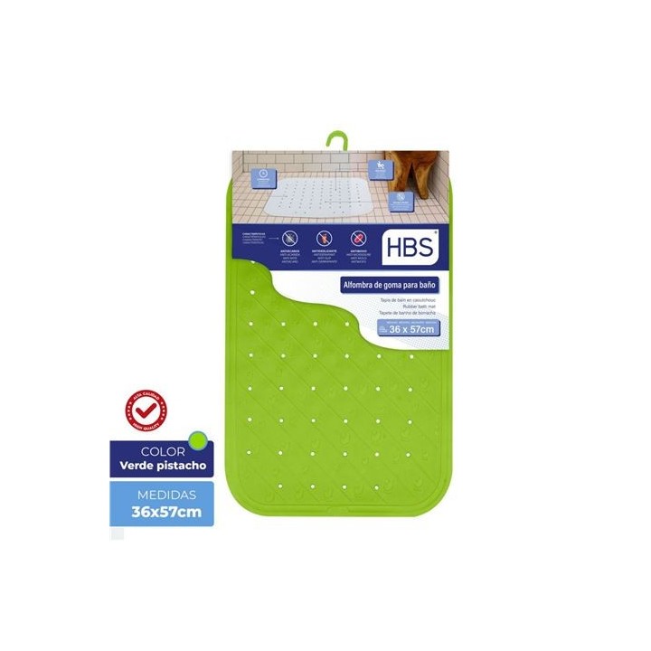ALFOMBRA GOMA NATURAL - 450G VERDE PISTACHO HBS