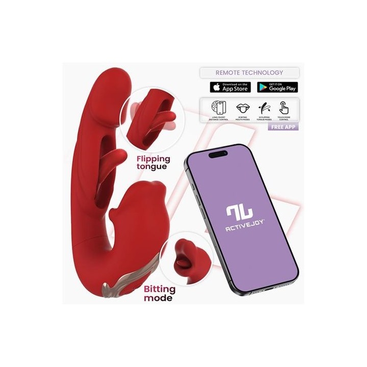 VIBRADOR CON FUNCION DE MORDISQUEO Y FLIPPING MOUTY INTOYOU