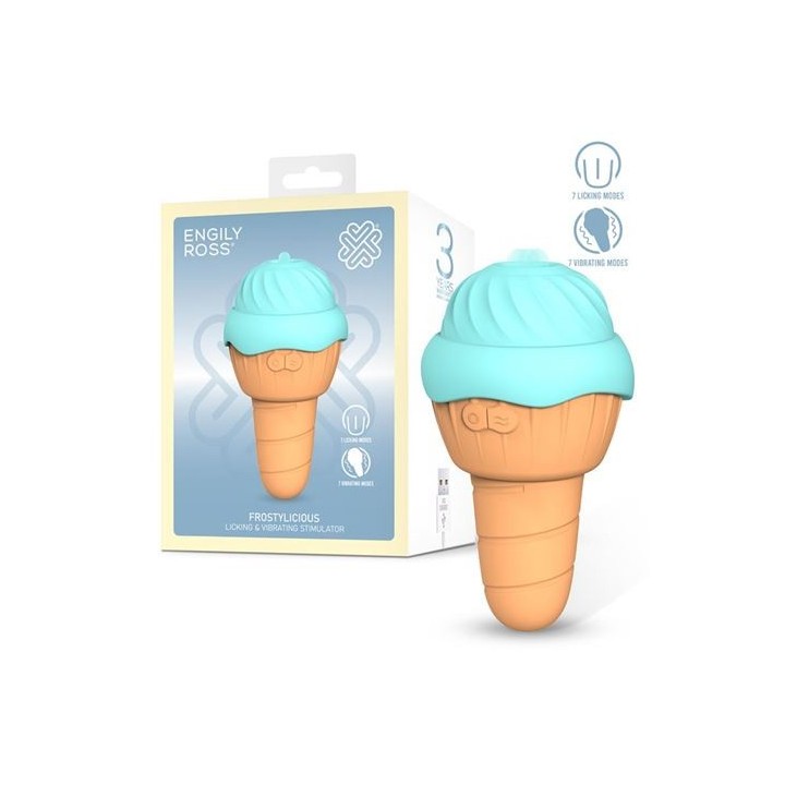 ESTIMULADOR CON LENGUA ESTIMULADORA Y VIBRACION FROSTYLICIOUS