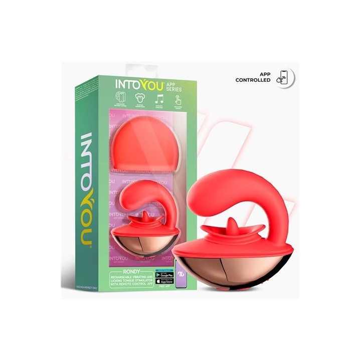 ESTIMULADOR CLITORIS CON VIBRADOR Y LENGUA RONDY INTOYOU
