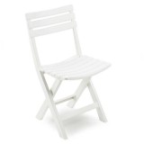 SILLA PLEGABLE DE RESINA BIRKI BLANCA 44X41X78CM