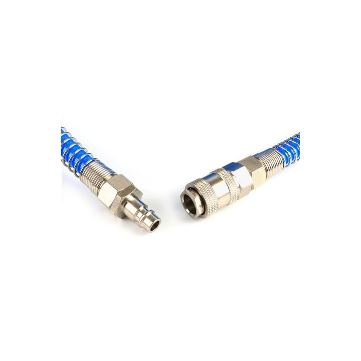 MANGUERA ESPIRAL AZUL 10 METROS AIRE COMPRIMIDO MADER