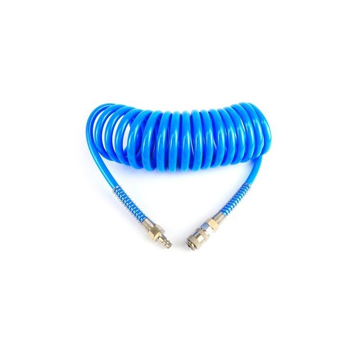 MANGUERA ESPIRAL AZUL 5 METROS AIRE COMPRIMIDO MADER