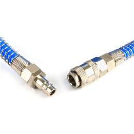 MANGUERA ESPIRAL AZUL 5 METROS AIRE COMPRIMIDO MADER