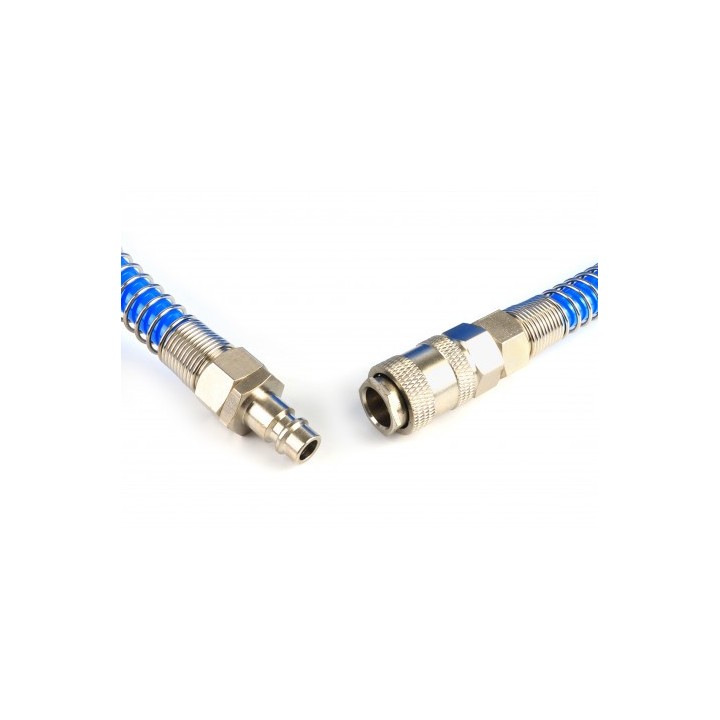 MANGUERA ESPIRAL AZUL 20 METROS AIRE COMPRIMIDO MADER