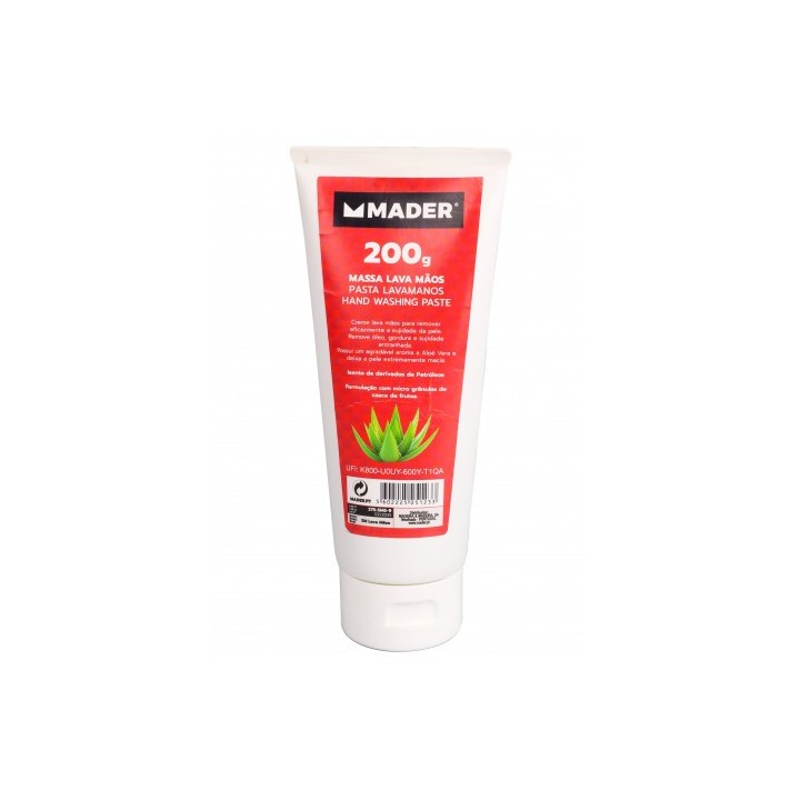 PASTA LAVAMANOS QUITAGRASAS CON AROMA ALOE VERA 200GR MADER