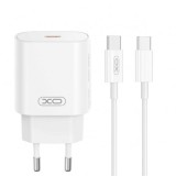 CARGADOR DE CORRIENTE CE25 25W 1 X TIPO C + CABLE TIPO C- TIPO C 1 METRO XO