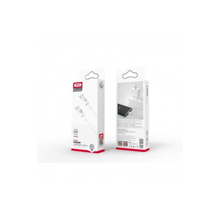 CABLE TIPO C A TIPO C 1 METRO NBQ190 BLANCO 60W XO
