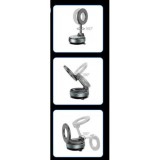 SOPORTE COCHE SMARTPHONE POR VACIO CON BRAZO / MAGNETICO C169 NEGRO XO