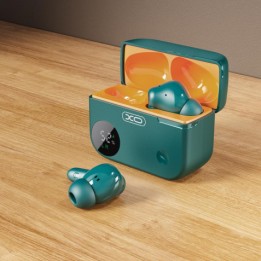 AURICULARES TWS CON CAJA LCD G34 VERDE XO