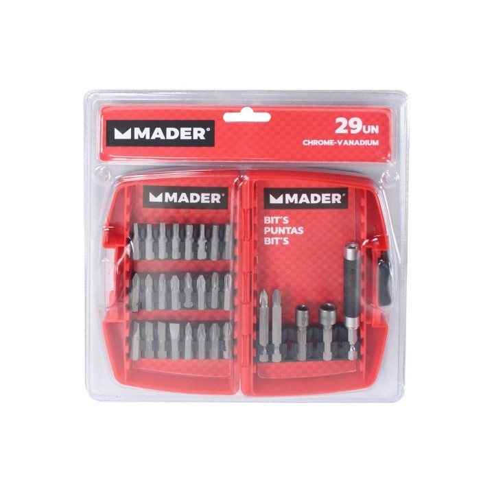 JUEGO VASOS Y PUNTAS 29PCS CRV MADER