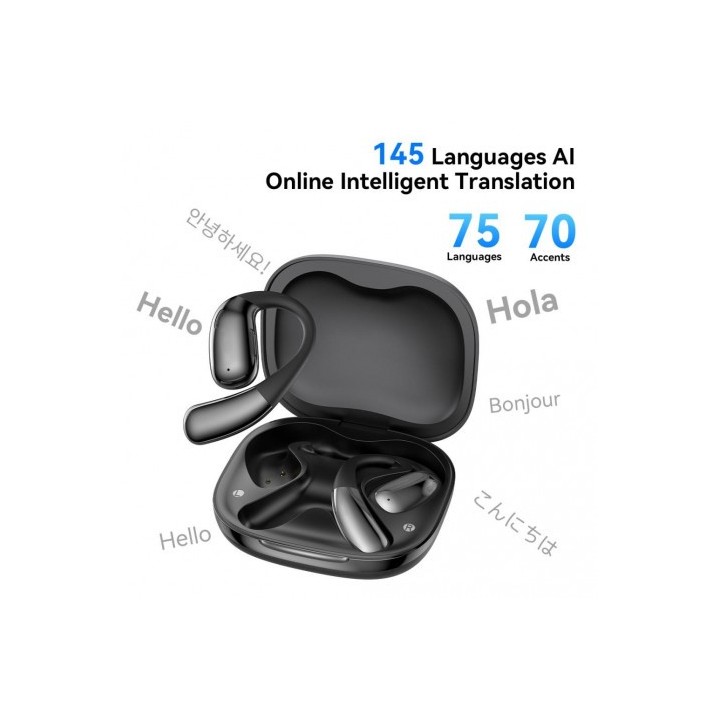 AURICULARES TWS CON TRADUCCION SIMULTANEA G37 NEGRO XO