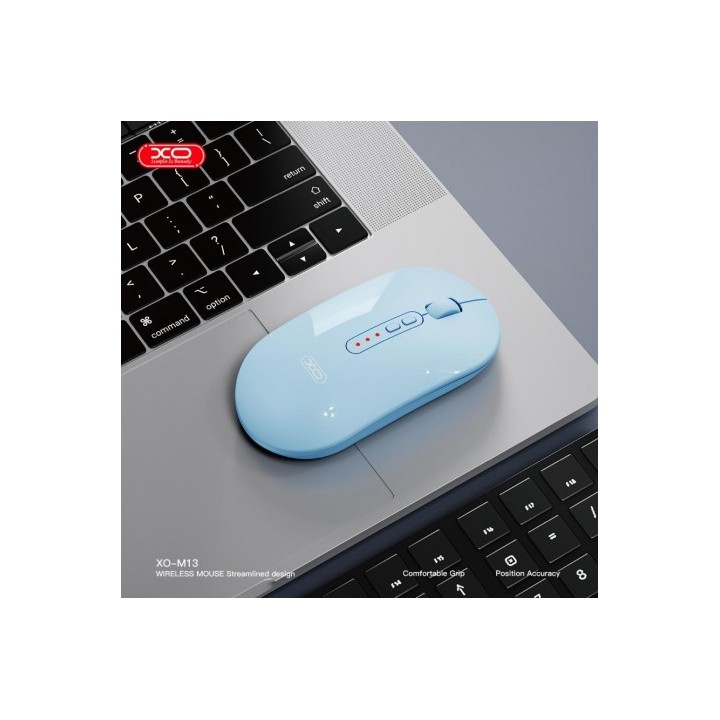 RATON INALAMBRICO WIRELESS / BLUETOOTH 1600DPI AZUL M13 XO