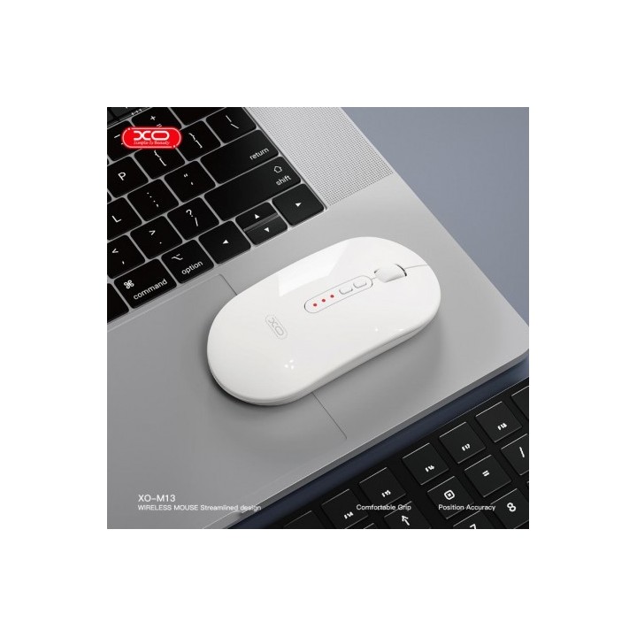 RATON INALAMBRICO WIRELESS / BLUETOOTH 1600DPI BLANCO M13 XO