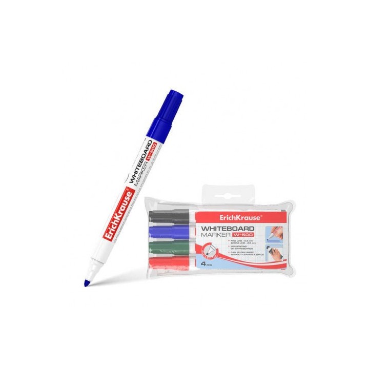 PACK 4 ROTULADORES PARA PIZARRA BLANCA 0.8/2.5MM ERICHKRAUSE