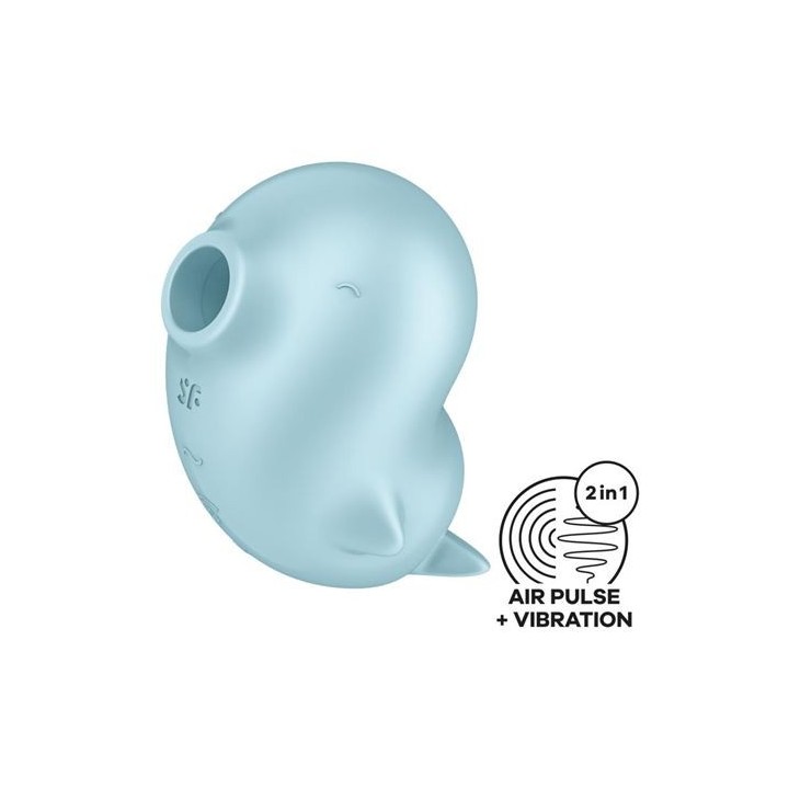 SUCCIONADOR CLITORIS CON VIBRACION SASSY SEAL SATISFYER